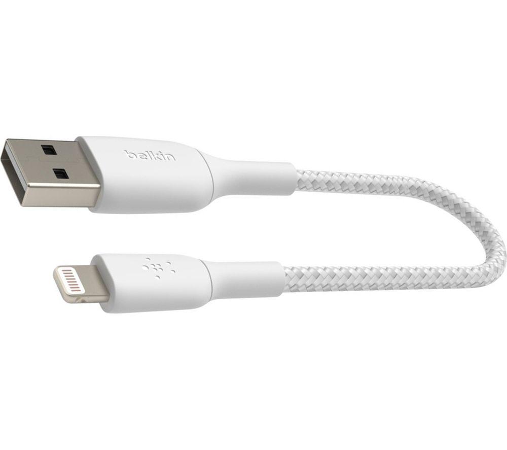 BELKIN Braided Lightning to USB-A Cable - 0.15 m image number 3 of 4