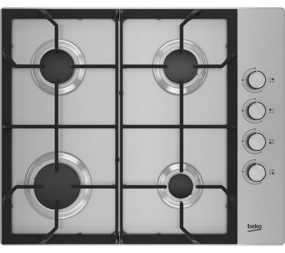 BEKO HIBG64125SX 61 cm Gas Hob - Stainless Steel