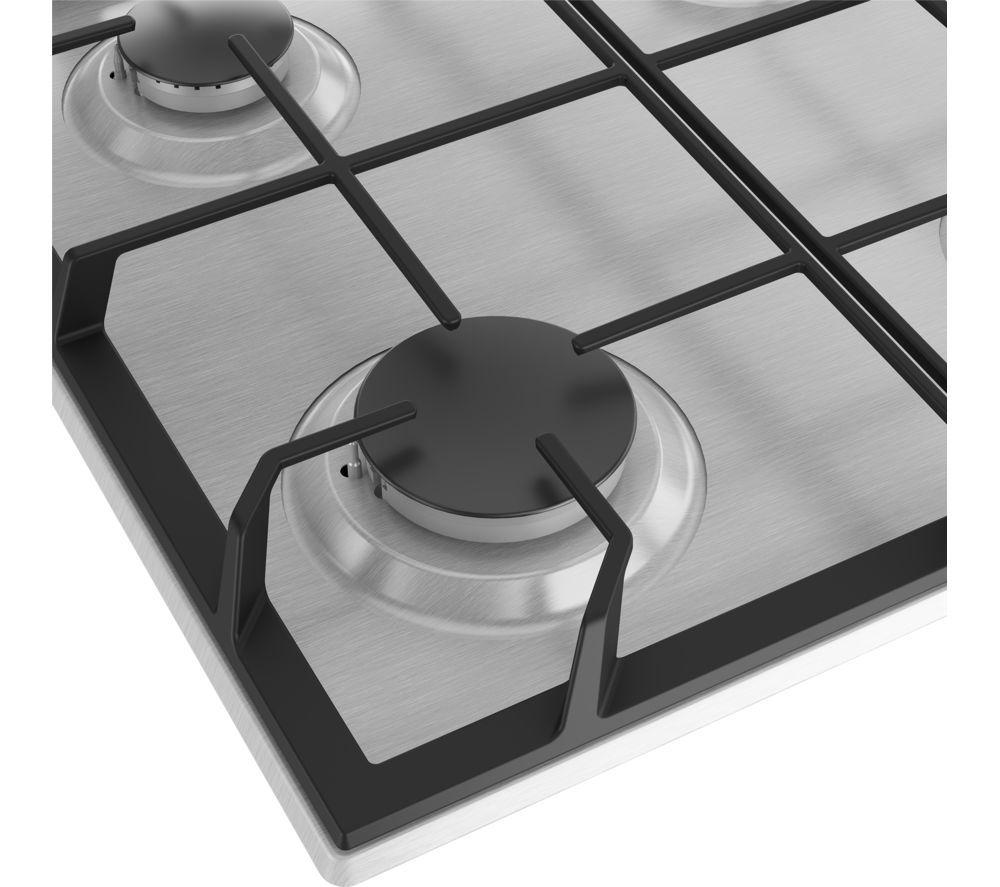 BEKO HIBG64125SX 61 cm Gas Hob - Stainless Steel image number 4 of 12