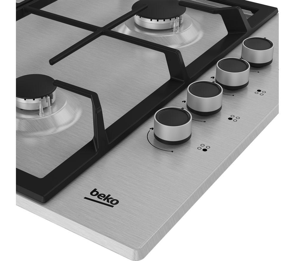 BEKO HIBG64125SX 61 cm Gas Hob - Stainless Steel image number 5 of 12