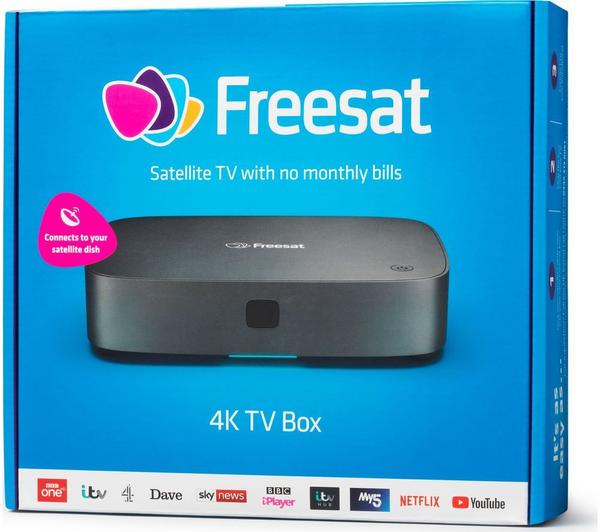 Freesat UHD-4X Smart 4K Ultra HD Televisión digital por satélite Set Top Box no grabable 