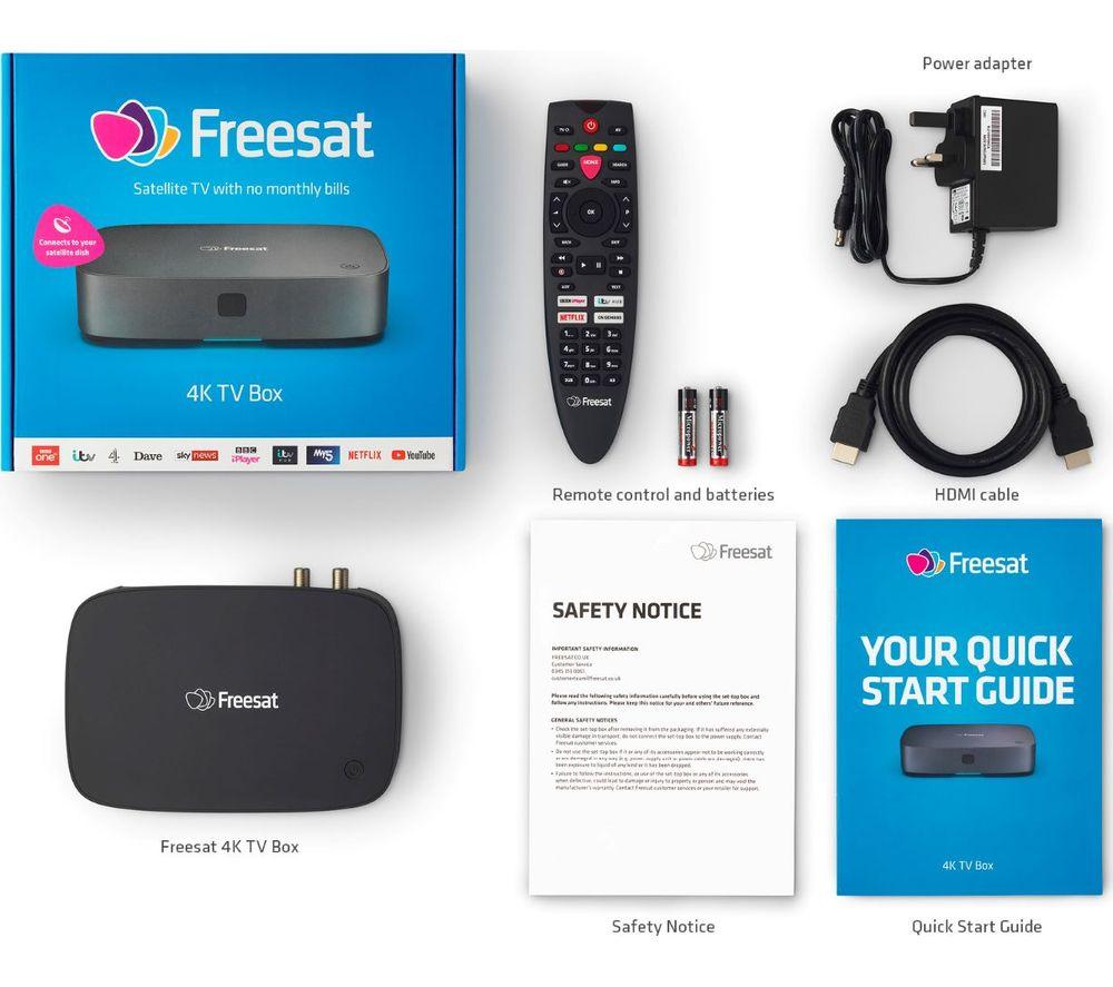 FREESAT UHD-X Smart 4K Ultra HD Set Top Box image number 4 of 4
