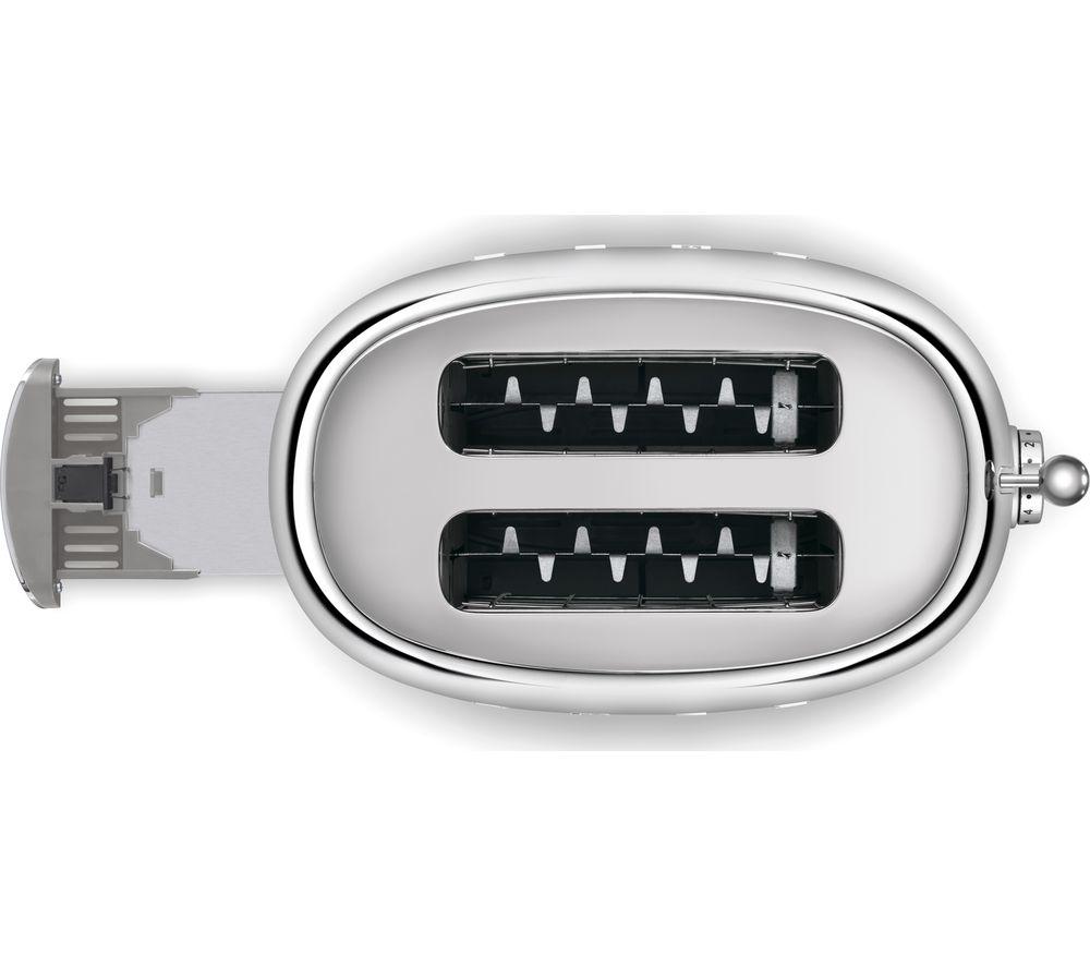 SMEG 50's Retro TSF01SSUK 2-Slice Toaster - Chrome image number 6 of 7
