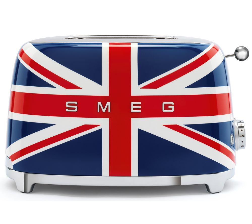 SMEG 50's Retro TSF01UJUK 2-Slice Toaster - Union Jack, Green