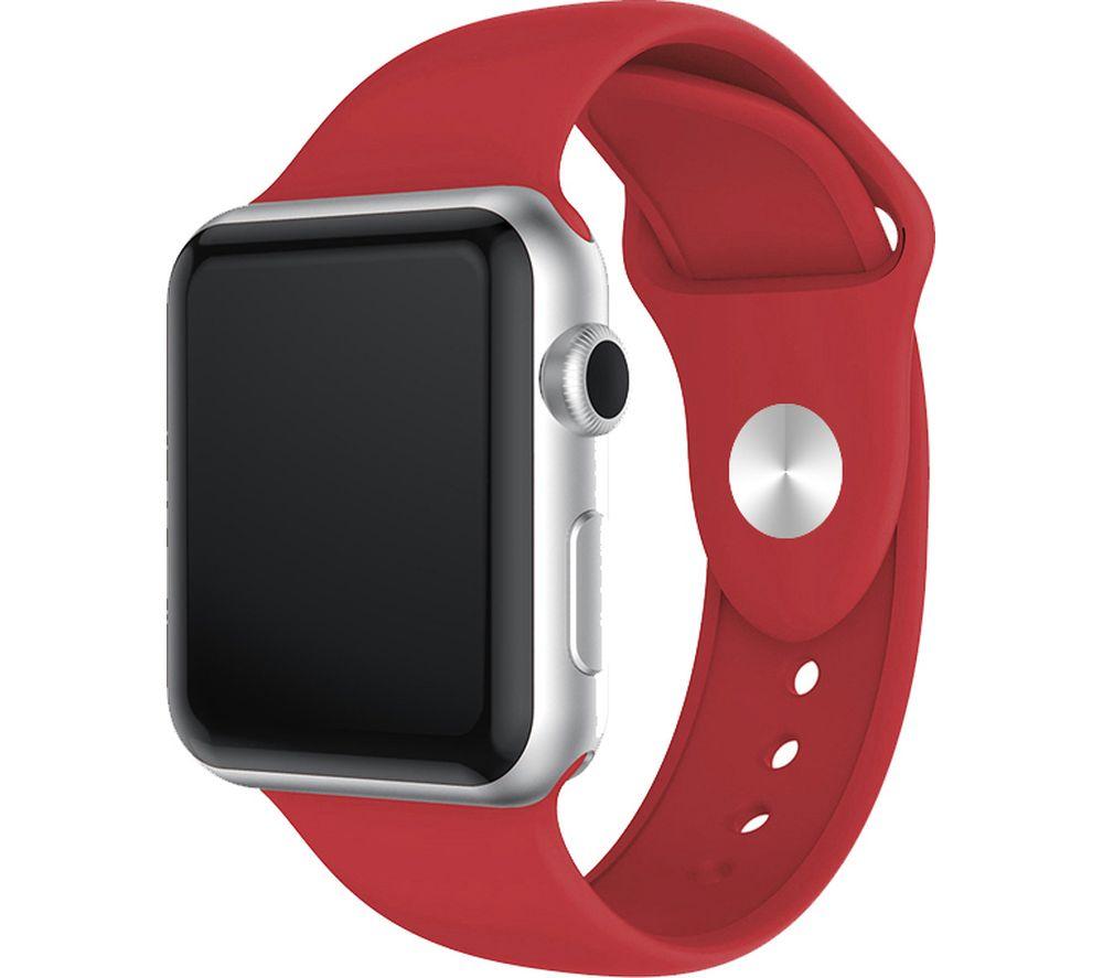 XQISIT Apple Watch 38 / 40 mm Silicone Strap - Red, Small
