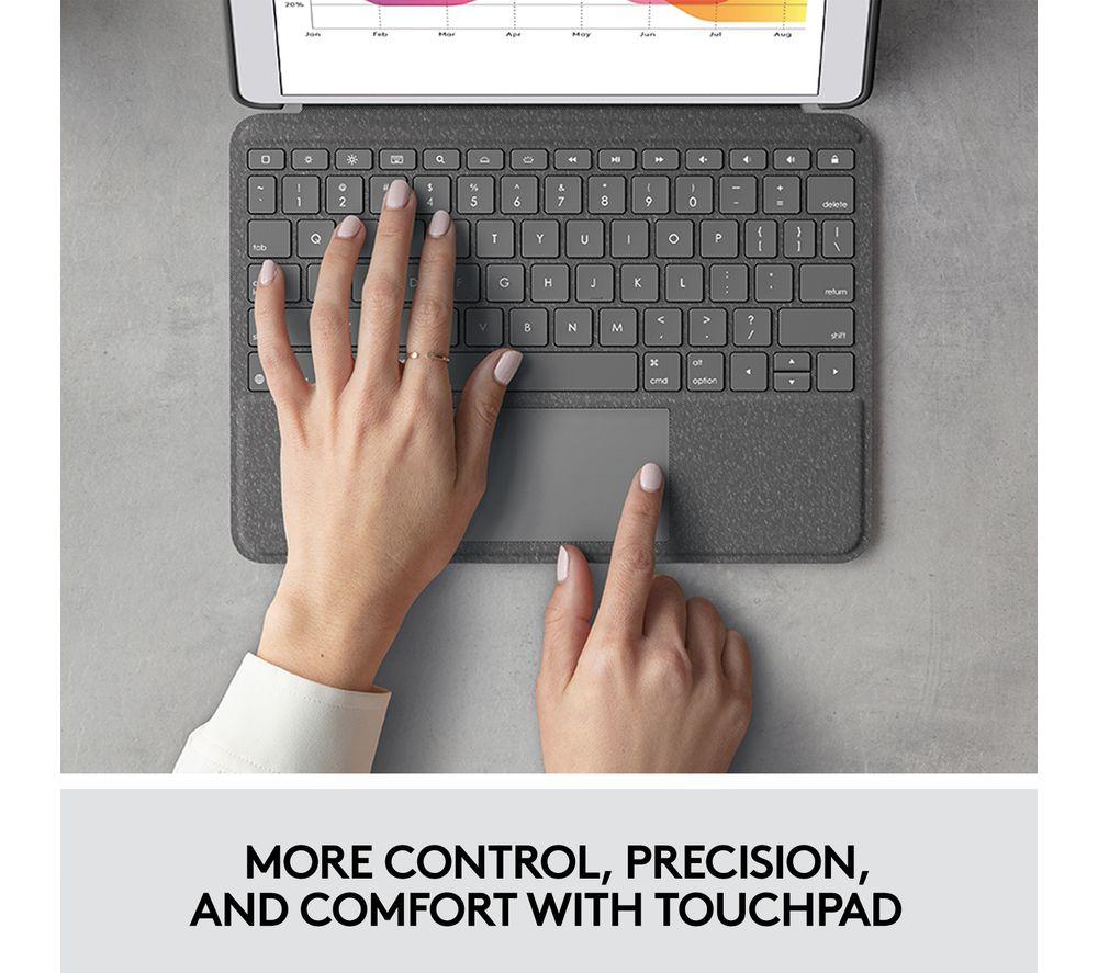 Logi FOLIO TOUCH グレー iPadケース Logitech Folio Touch for iPad Pro review - turn your iPad Pro into