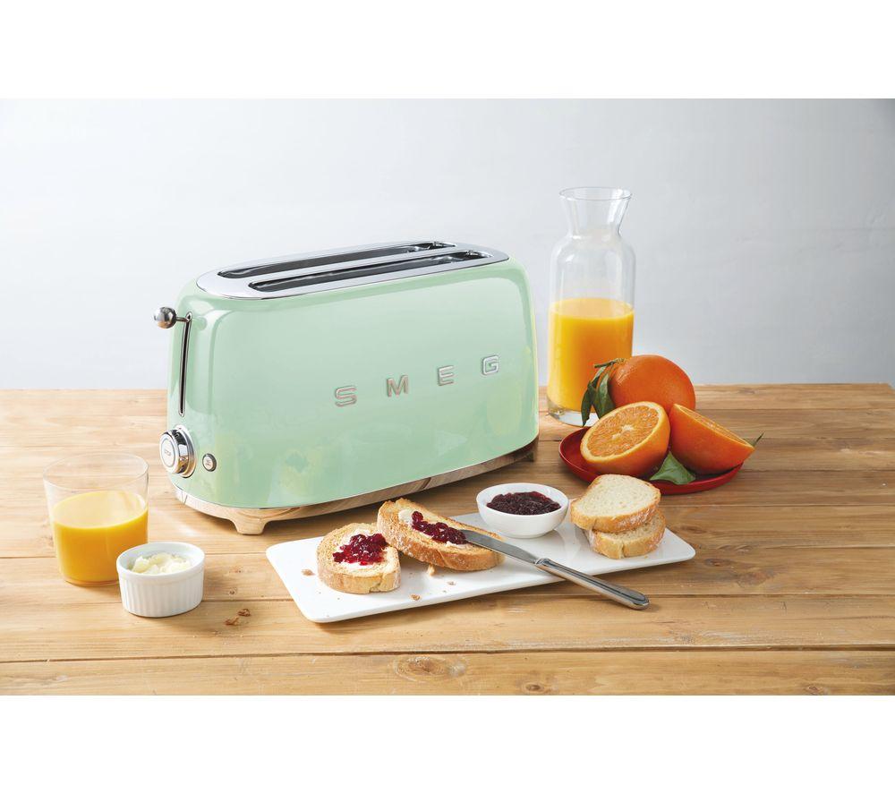 SMEG TSF02PGUK 4-Slice Toaster - Pastel Green image number 5 of 5