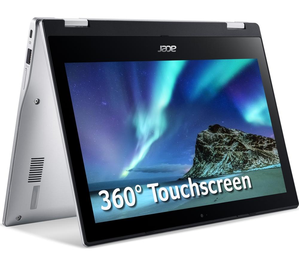Image of ACER Spin 311 11.6" 2 in 1 Chromebook - 32 GB eMMC, Silver, Silver/Grey