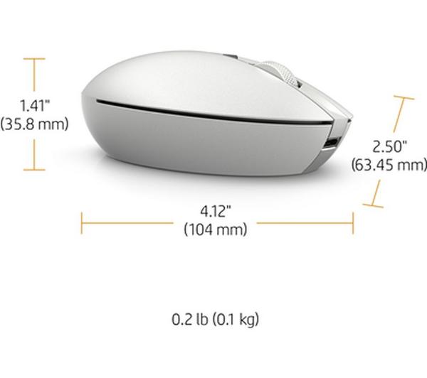HP Spectre 700 Wireless Laser Mouse - Silver image number 8