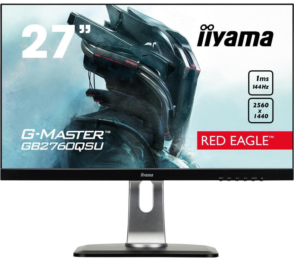 Image of Iiyama G-MASTER Red Eagle GB2760 Quad HD 27" TN LCD Gaming Monitor - Black, Black