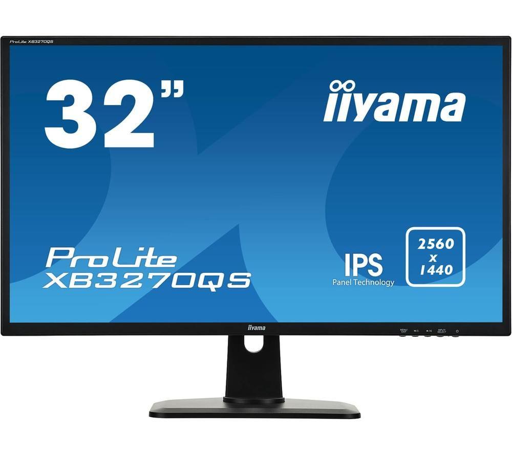 Image of Iiyama ProLite XB3270QS-B1 Quad HD 32” IPS LCD Monitor - Black, Black
