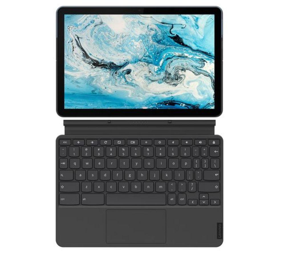Buy LENOVO IdeaPad Duet 10.1" 2 in 1 Chromebook MediaTek P60T, 64 GB eMCP, Blue & Grey Currys