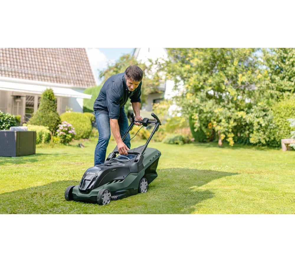 BOSCH AdvancedRotak 750 Corded Rotary Lawn Mower - Black & Green image number 6 of 6