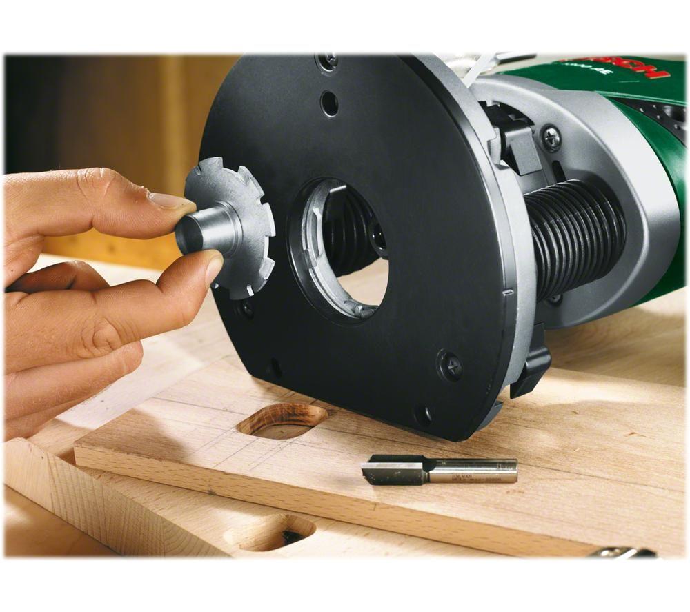 BOSCH POF 1200 AE Plunge Router - Black & Green image number 4 of 8