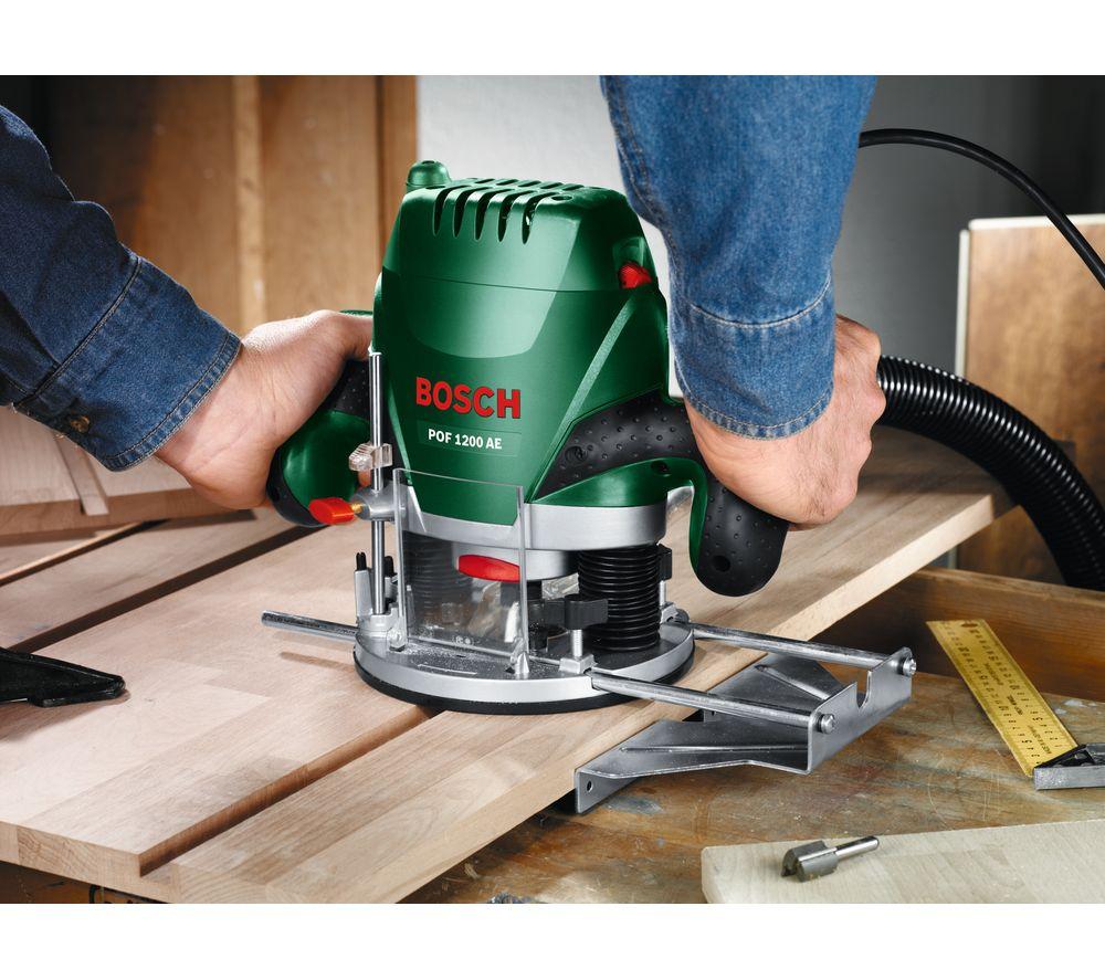 BOSCH POF 1200 AE Plunge Router - Black & Green image number 6 of 8