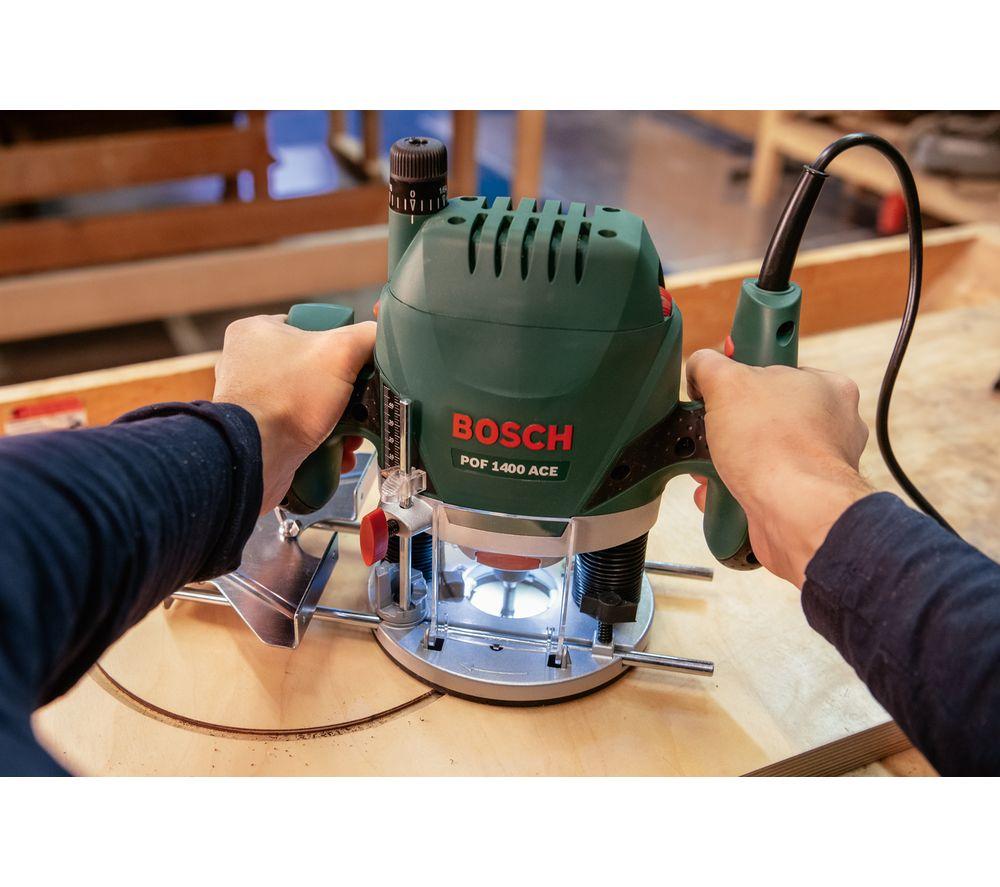 BOSCH POF 1400 ACE Plunge Router - Black & Green image number 5 of 8