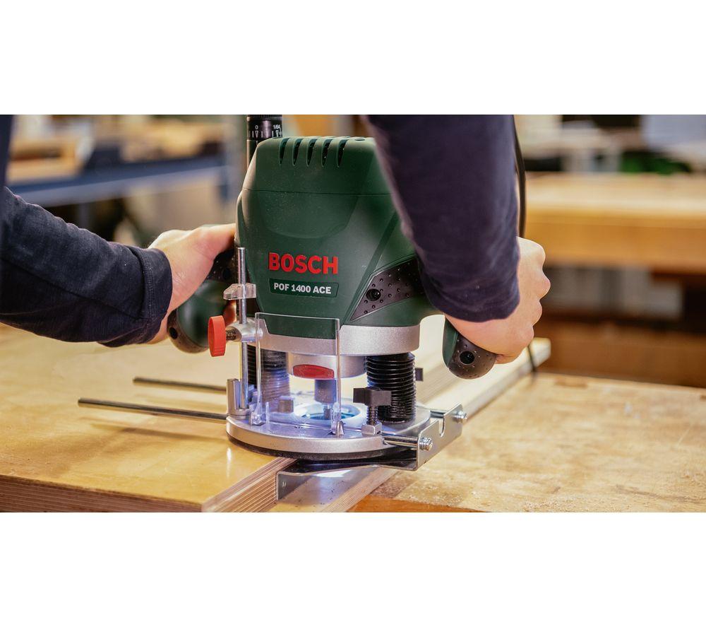 BOSCH POF 1400 ACE Plunge Router - Black & Green image number 7 of 8