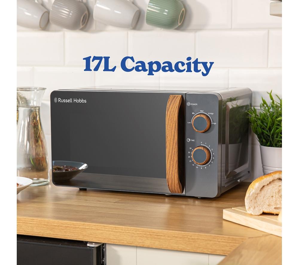 RUSSELL HOBBS Scandi RHMM713G Compact Solo Microwave - Grey image number 6 of 9