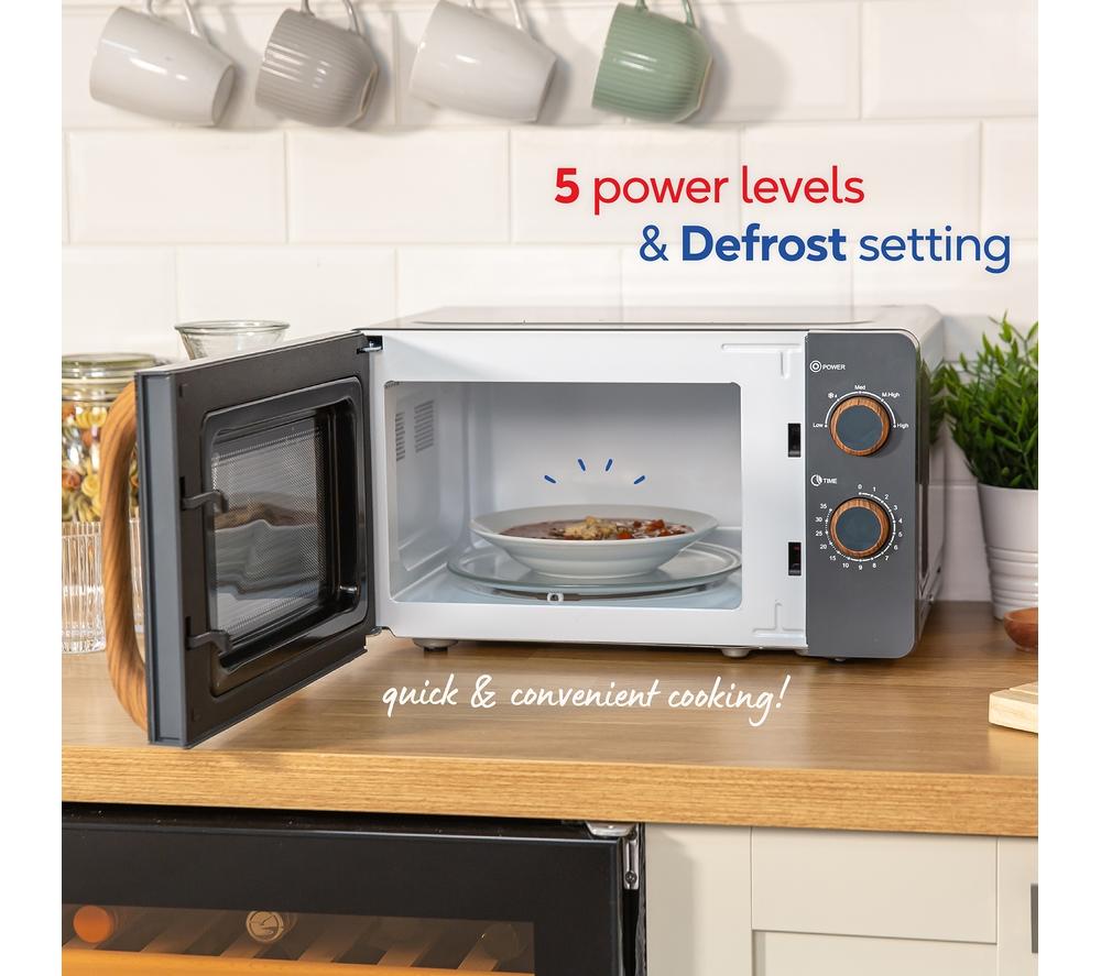 RUSSELL HOBBS Scandi RHMM713G Compact Solo Microwave - Grey image number 8 of 9
