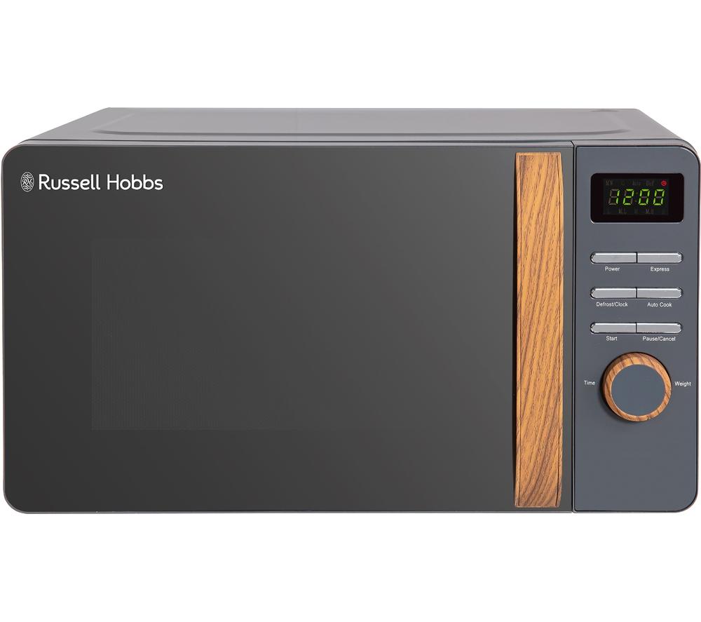 RUSSELL HOBBS Scandi RHMD714G Compact Solo Microwave - Grey, Silver/Grey