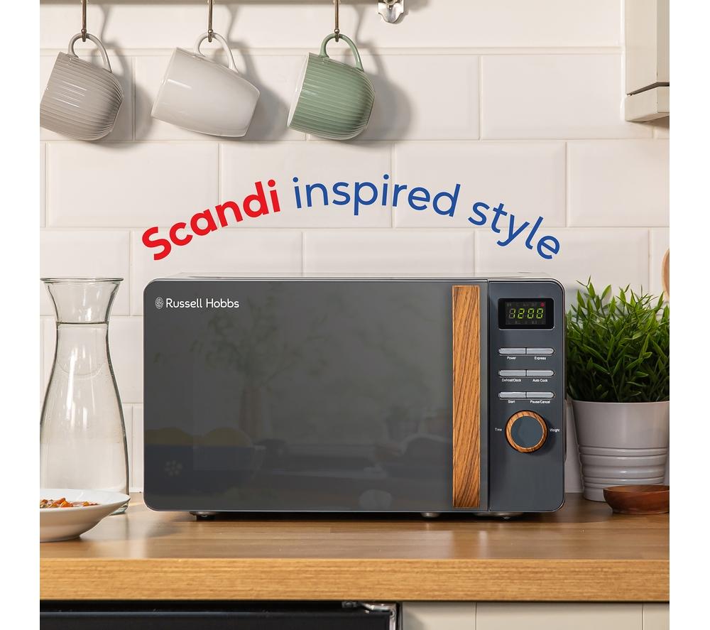 RUSSELL HOBBS Scandi RHMD714G Compact Solo Microwave - Grey image number 5 of 9
