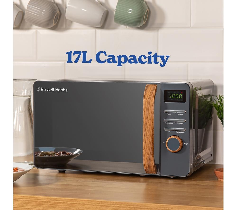 RUSSELL HOBBS Scandi RHMD714G Compact Solo Microwave - Grey image number 6 of 9
