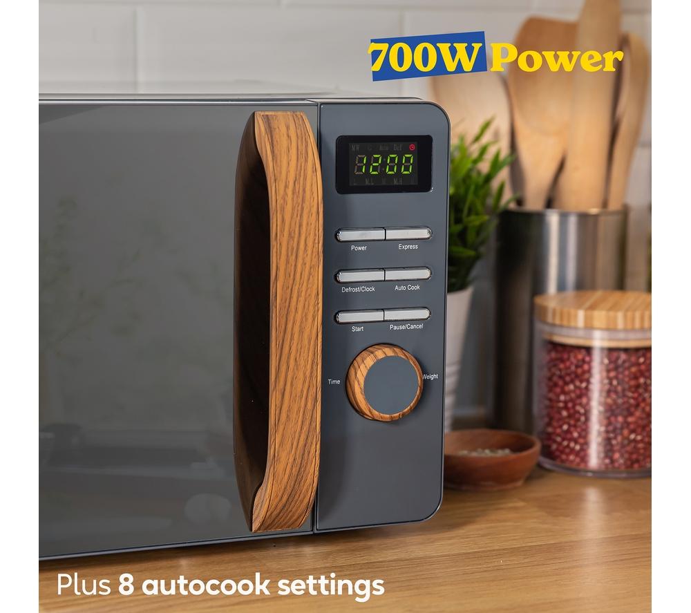 RUSSELL HOBBS Scandi RHMD714G Compact Solo Microwave - Grey image number 7 of 9