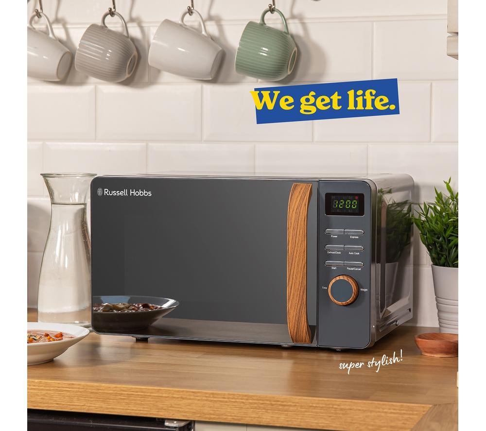 RUSSELL HOBBS Scandi RHMD714G Compact Solo Microwave - Grey image number 9 of 9