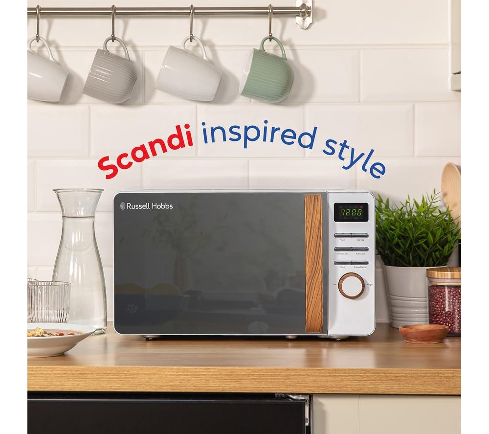 RUSSELL HOBBS Scandi RHMD714 Compact Solo Microwave - White image number 5 of 9