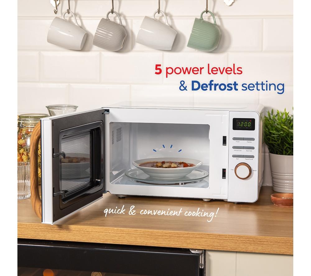 RUSSELL HOBBS Scandi RHMD714 Compact Solo Microwave - White image number 8 of 9