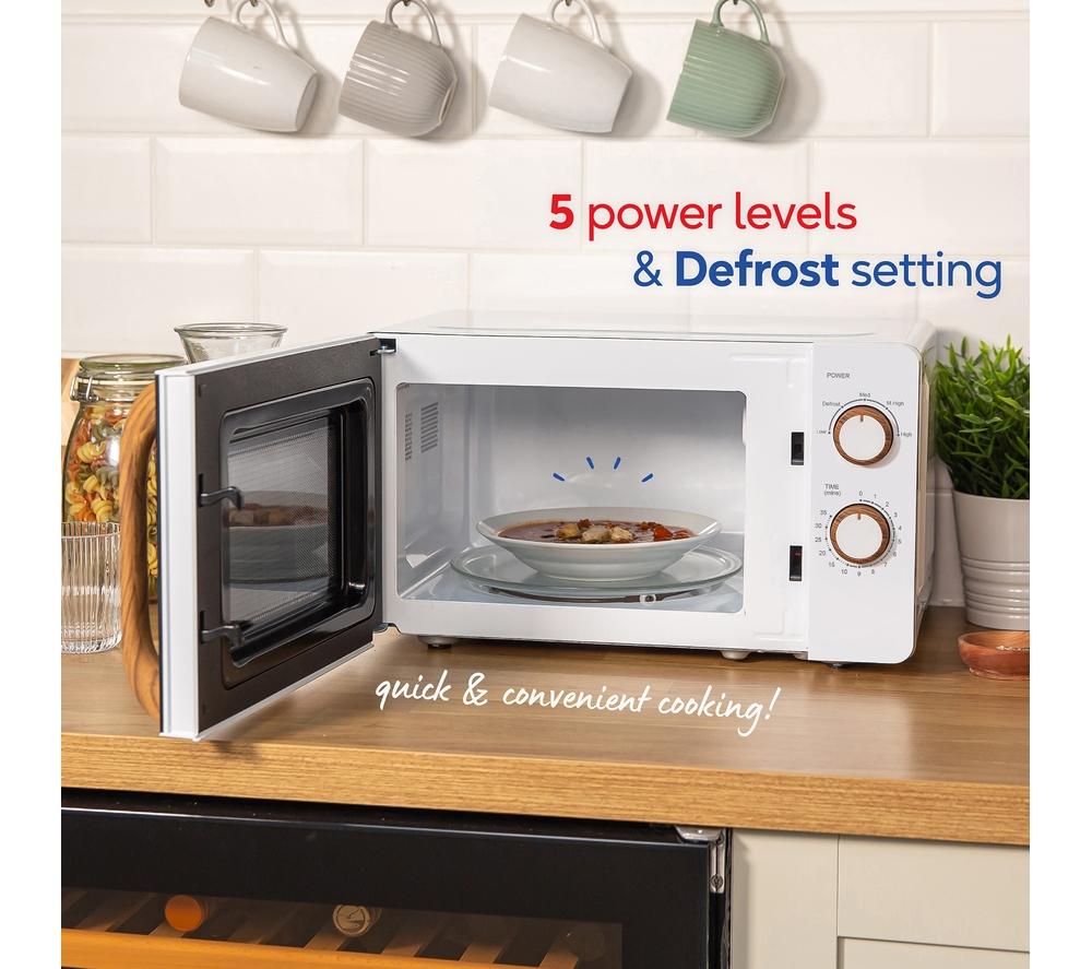 RUSSELL HOBBS Scandi RHMM713 Compact Solo Microwave - White image number 5 of 9