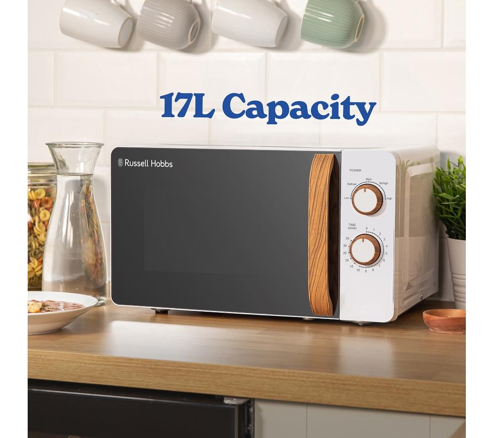 RUSSELL HOBBS Scandi RHMM713 Compact Solo Microwave - White image number 7 of 9