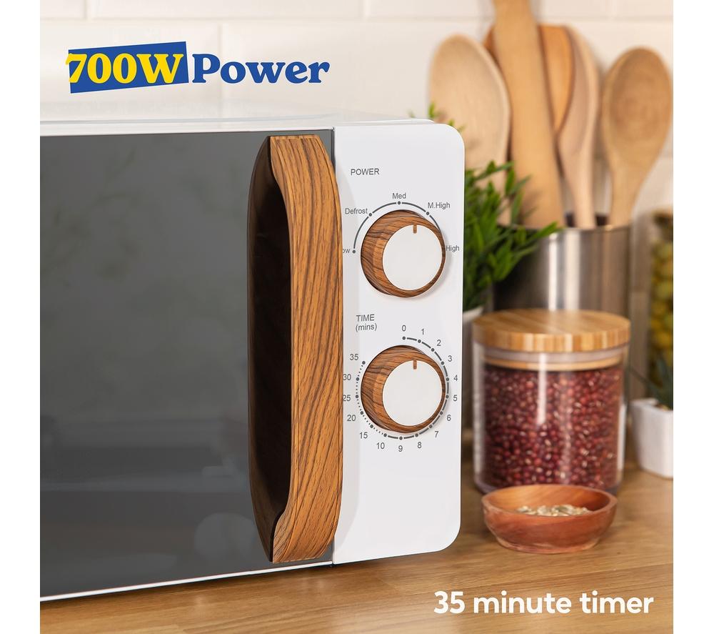 RUSSELL HOBBS Scandi RHMM713 Compact Solo Microwave - White image number 8 of 9