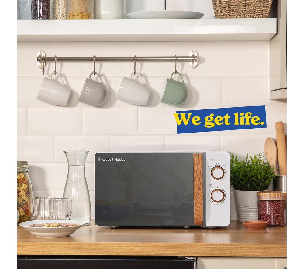 RUSSELL HOBBS Scandi RHMM713 Compact Solo Microwave - White image number 9 of 9