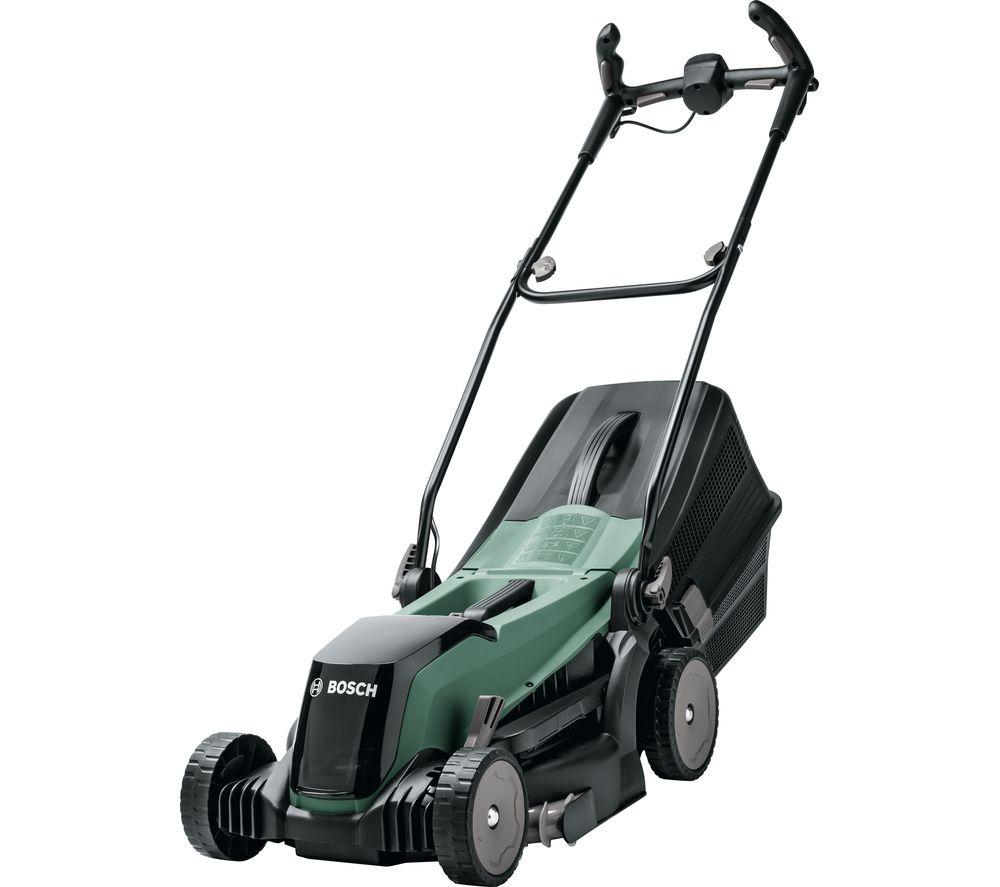 bosch cordless lawn mower at B&Q, Wickes, Homebase, Argos, Tesco, ASDA