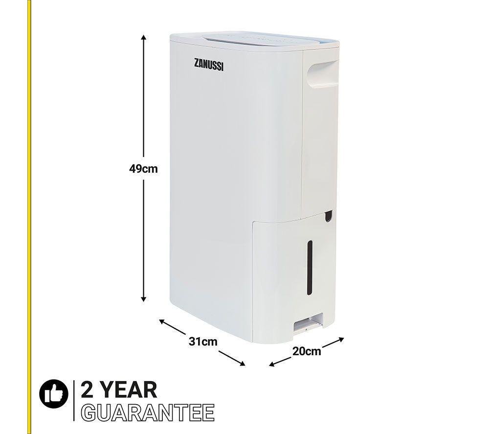 ZANUSSI ZDH1802 Portable Dehumidifier - White image number 8 of 13