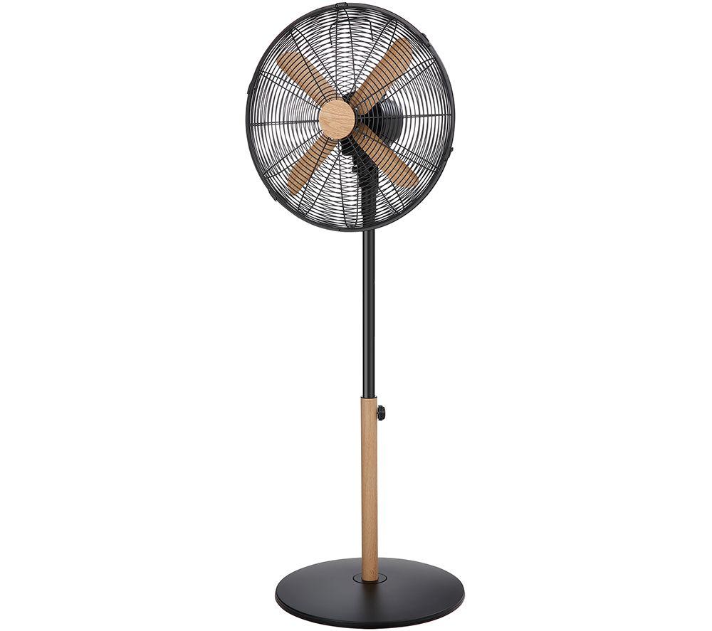 RUSSELLHOB RHMPF1601WDB 16" Pedestal Fan  Black & Brown review