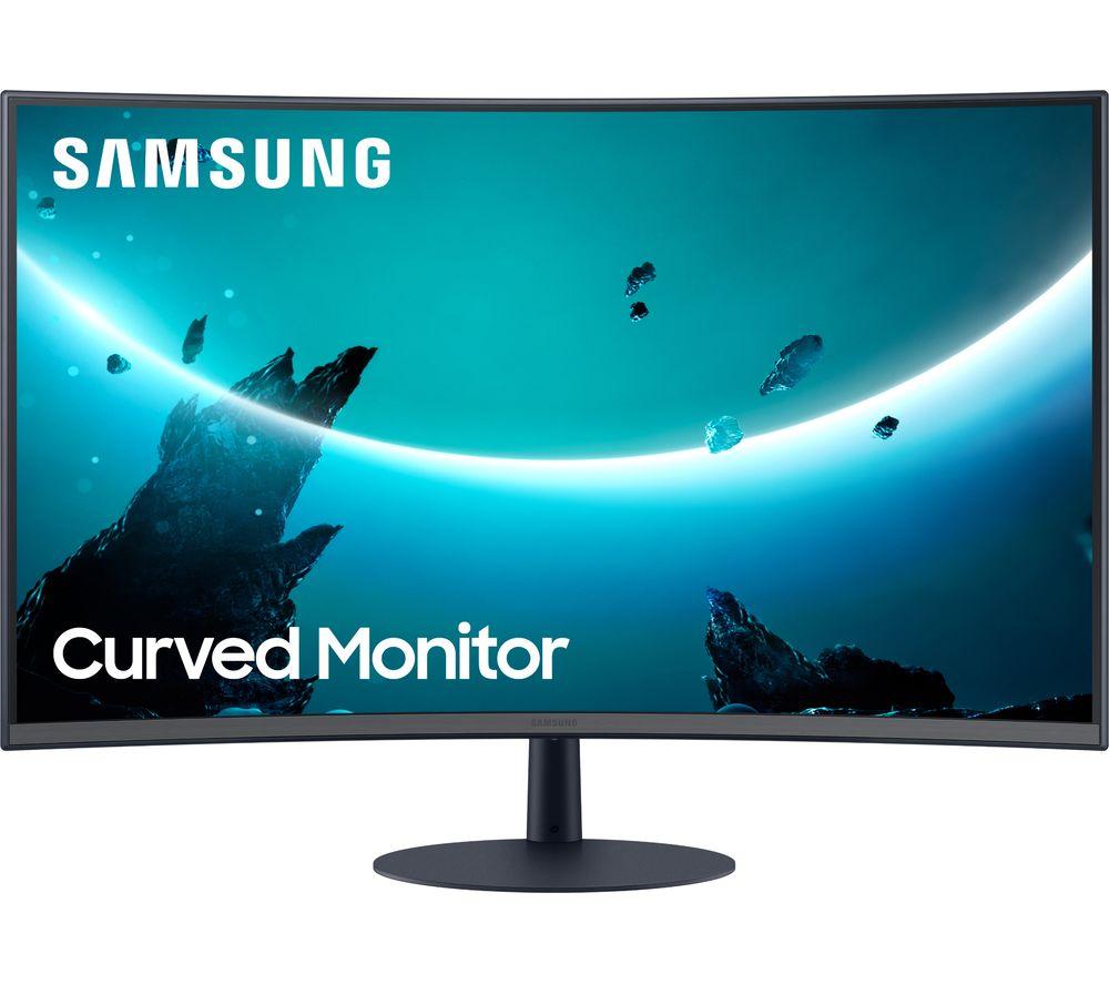 SAMSUNG LC27T550FDUXEN Full HD 27” Curved LED Monitor - Grey