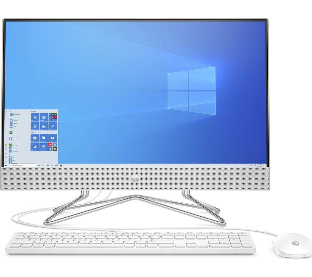 Image of HP 24-dp0002na 23.8" All-in-One PC - AMD Ryzen 5, 256 GB SSD, Silver, Silver/Grey