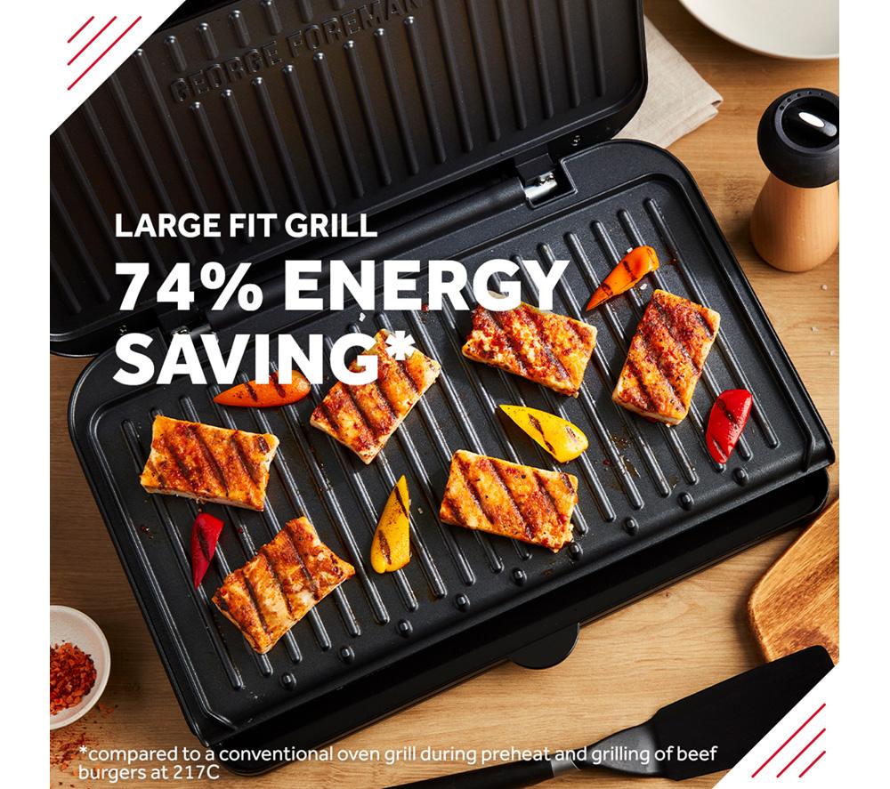 Buy GEORGE FOREMAN 25820 Large Fit Grill Black Currys