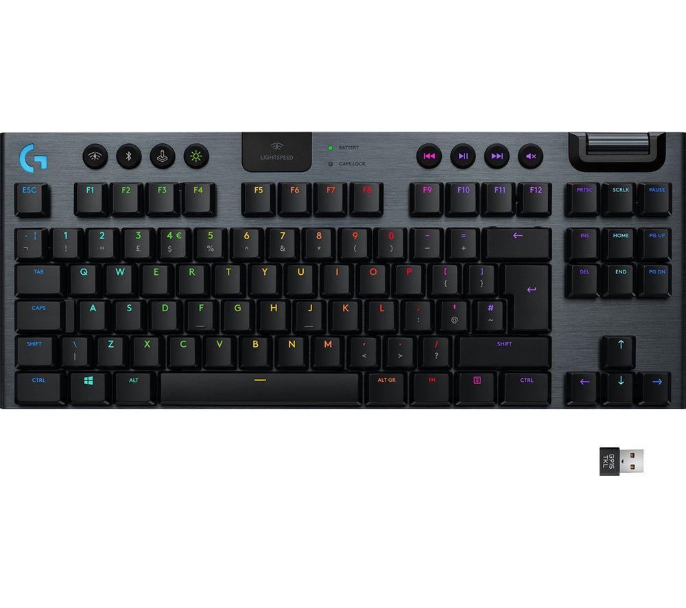 Image of LOGITECH G915 TKL LIGHTSPEED RGB Wireless Mechanical Gaming Keyboard - Tactile