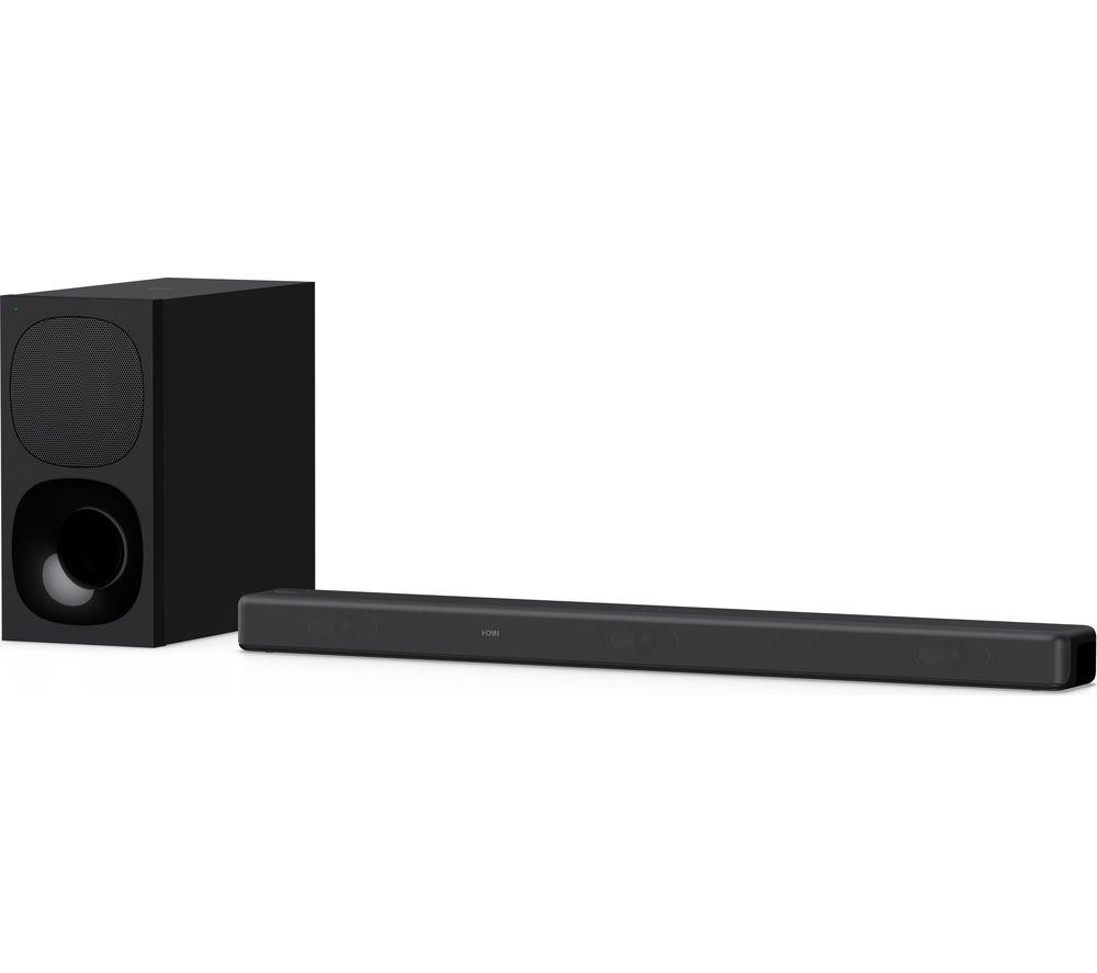 sony mini sound bar with wireless subwoofer black