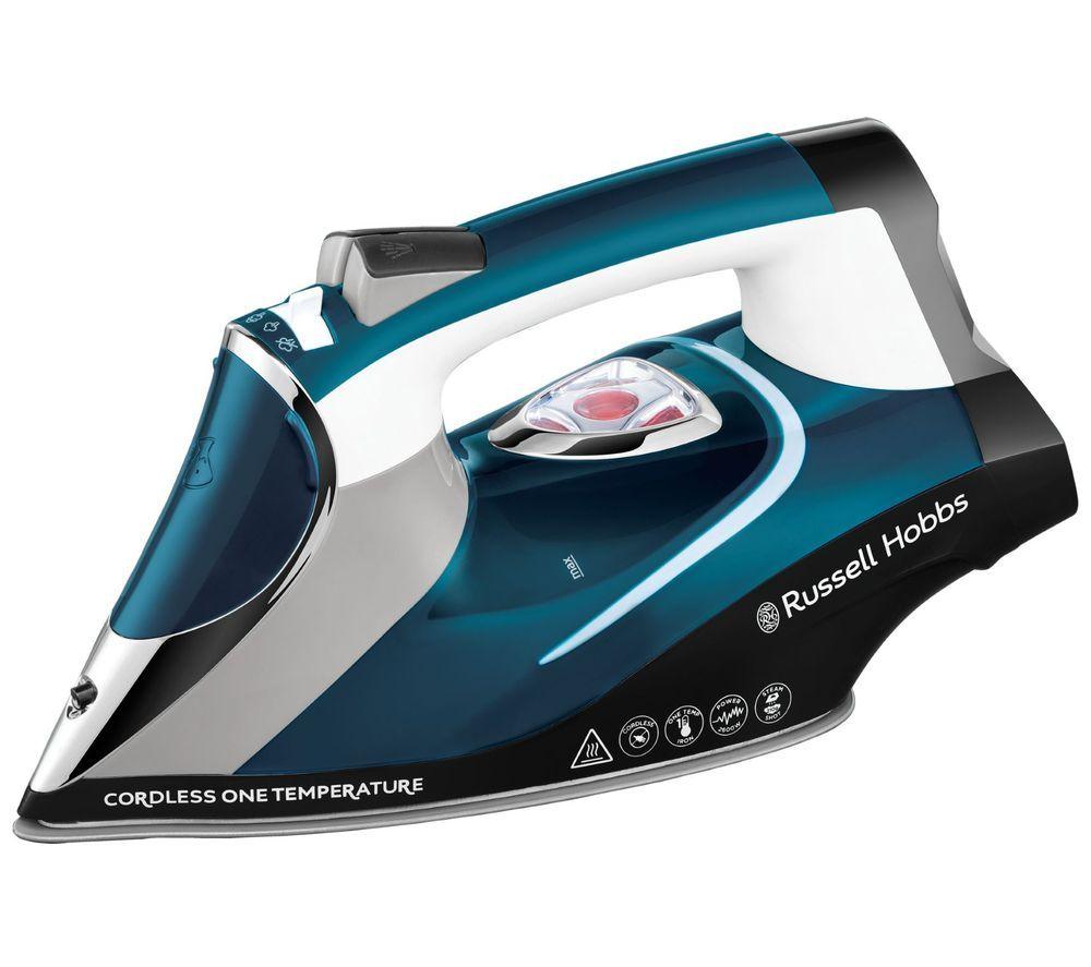 RUSSELL HOBBS One Temp 26020 Cordless Steam Iron - Blue  White