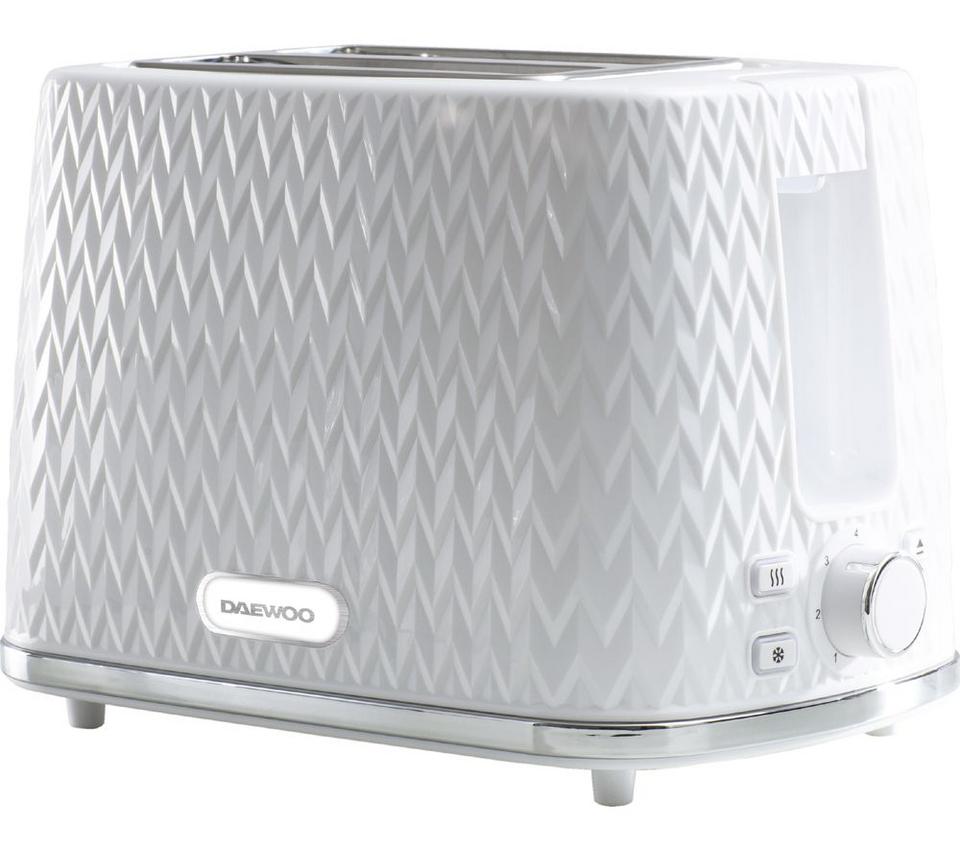 DAEWOO Argyle Collection SDA1781 2-Slice Toaster - White