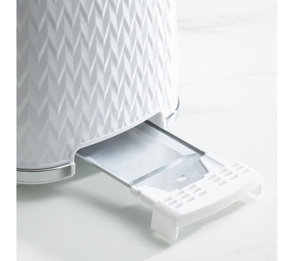 DAEWOO Argyle Collection SDA1781 2-Slice Toaster - White image number 3 of 6