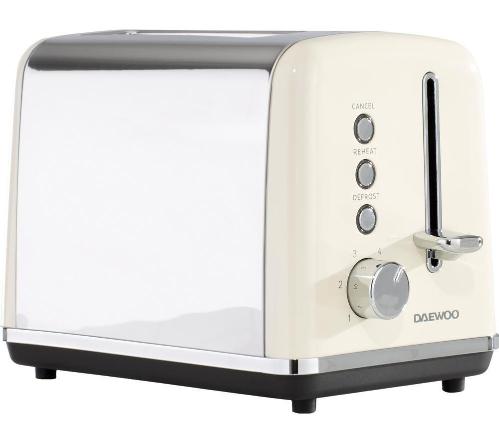 DAEWOO Kensington SDA1582 2-Slice Toaster - Cream