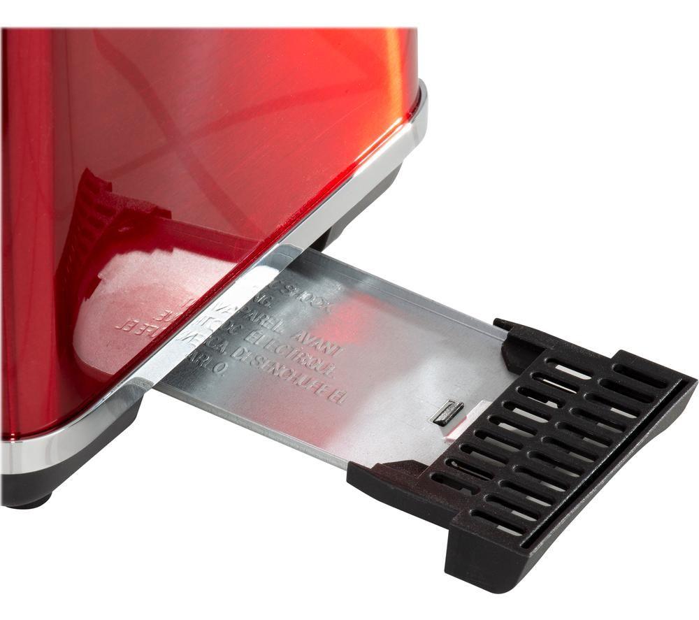 DAEWOO Kensington SDA1584 2-Slice Toaster - Red image number 3 of 5