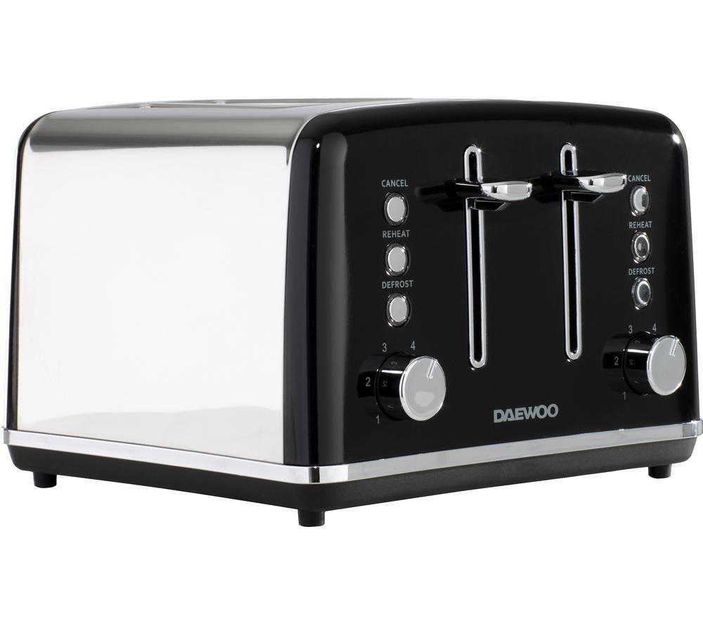 DAEWOO Kensington SDA1586 4-Slice Toaster - Black