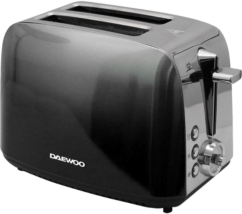 DAEWOO Callisto SDA1838 2-Slice Toaster - Black & Silver