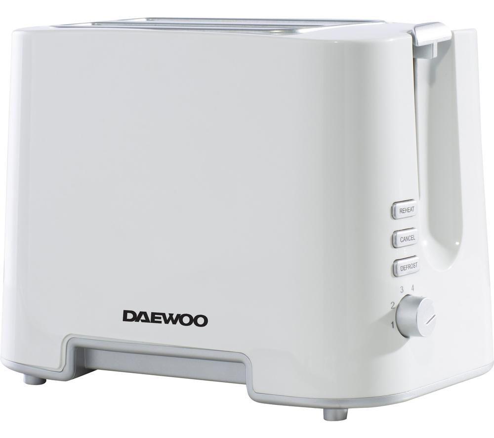 DAEWOO SDA1651 2-Slice Toaster ? White & Chrome